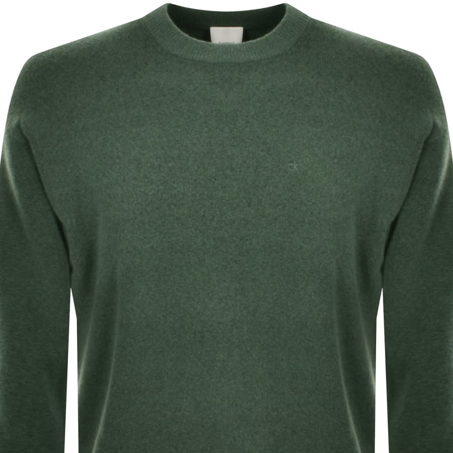 Calvin Klein Tech Stretch Wool Jumper Green